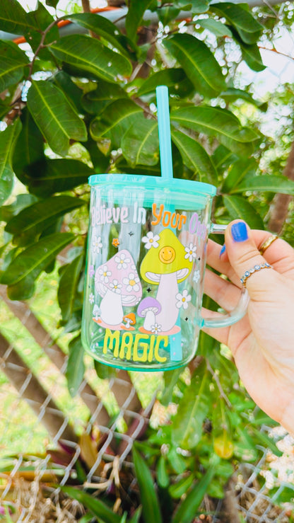 Believe in your own magic glass cup