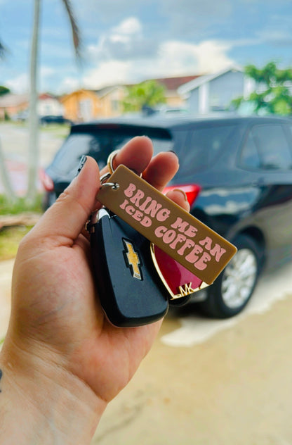 Iced Coffee Keychain