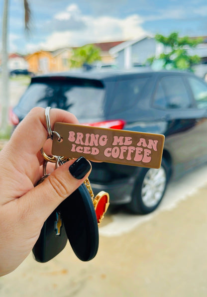 Iced Coffee Keychain