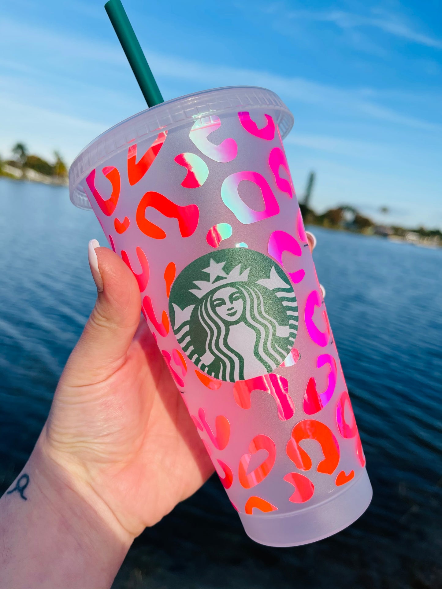 Pink Leopard Cup