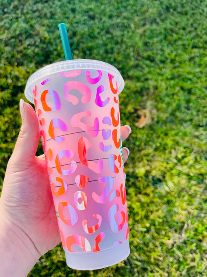 Pink Leopard Cup