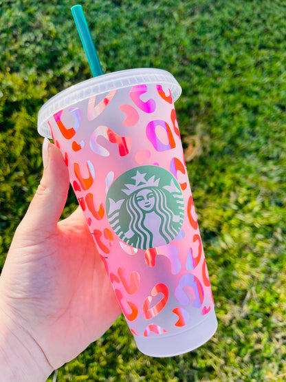 Pink Leopard Cup