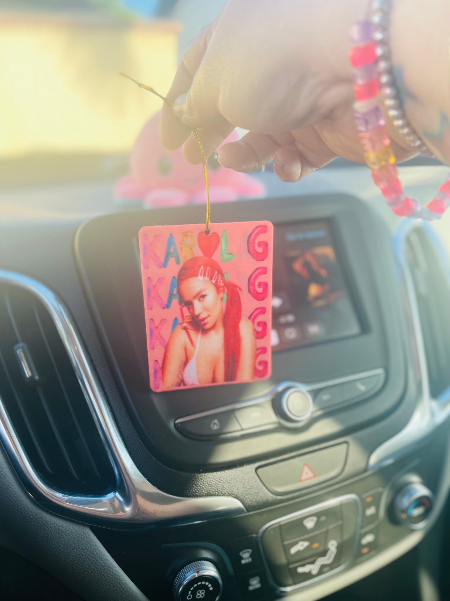 Pink Karol G Air Freshener