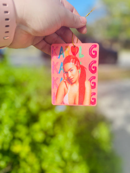 Pink Karol G Air Freshener