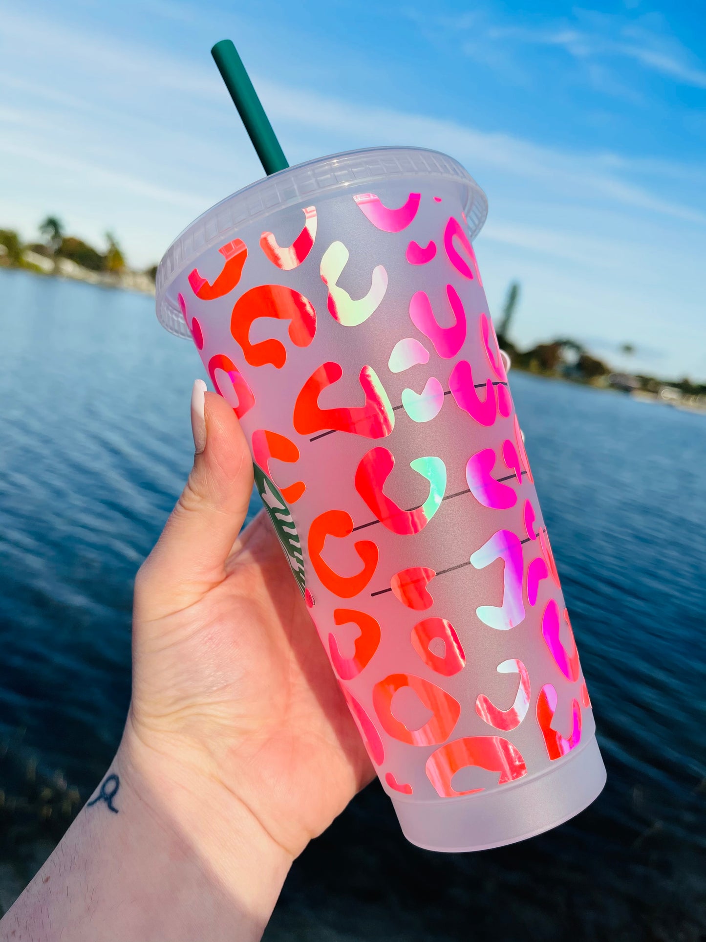 Pink Leopard Cup