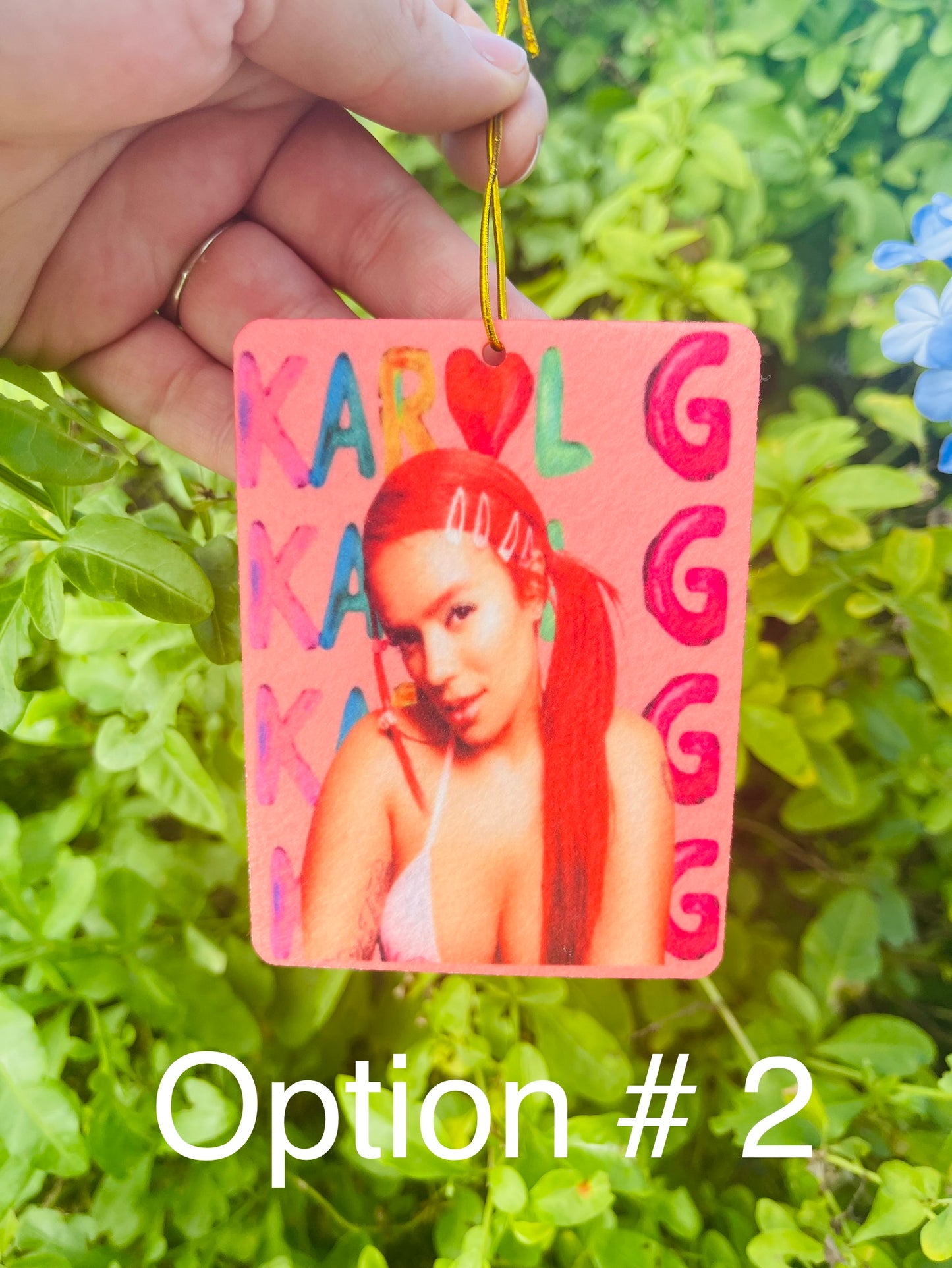 Pink Karol G Air Freshener